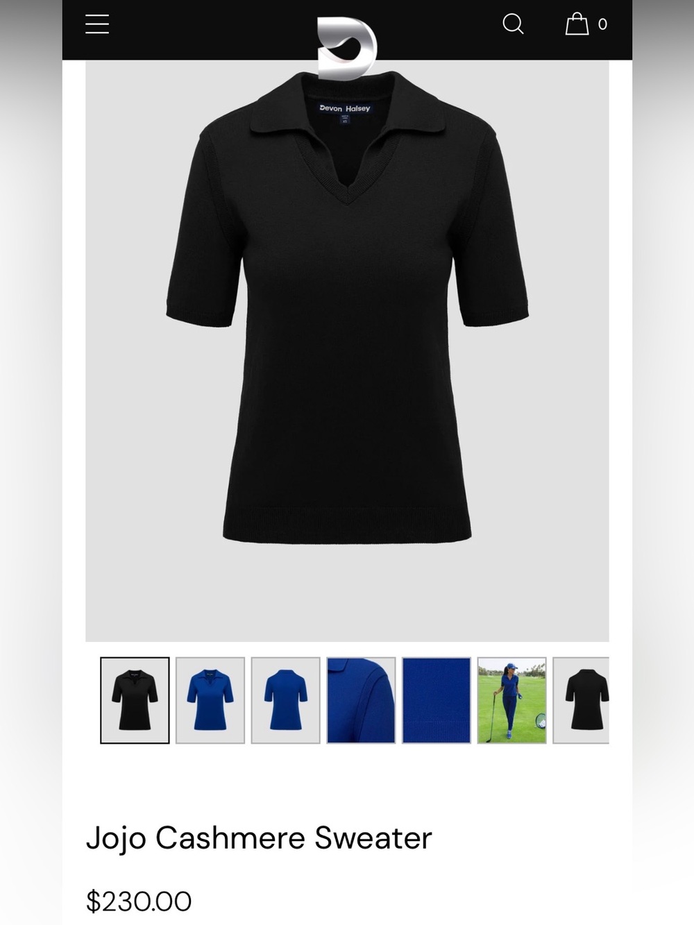 Jojo Cashmere Sweater - Black